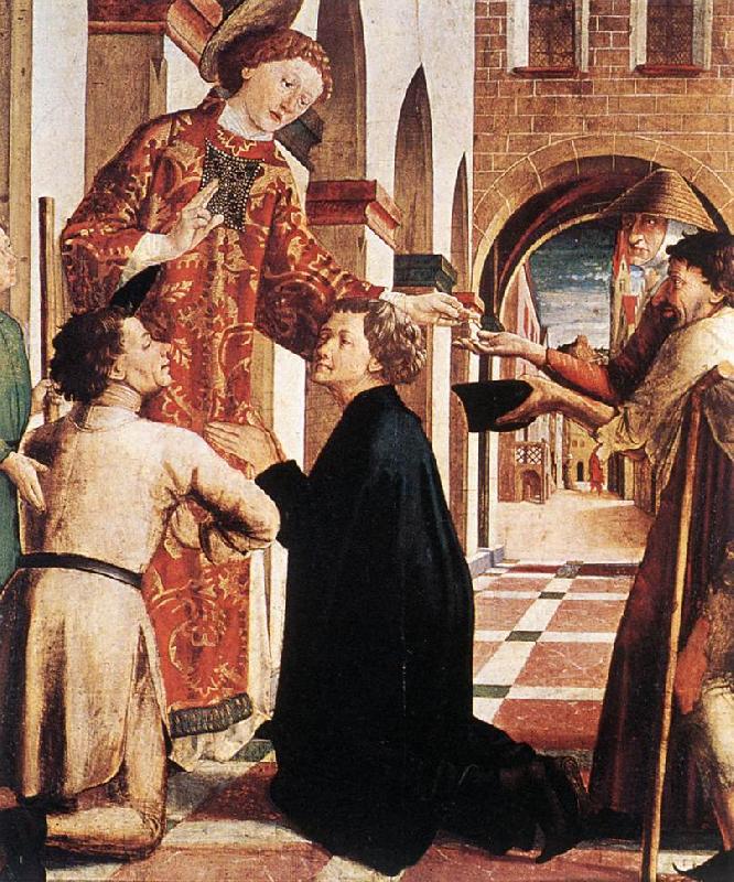 PACHER, Michael St Lawrence Distributing the Alms ag oil painting image